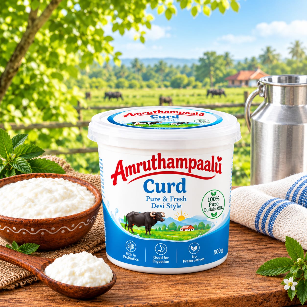 Amruthampaalu fresh curd