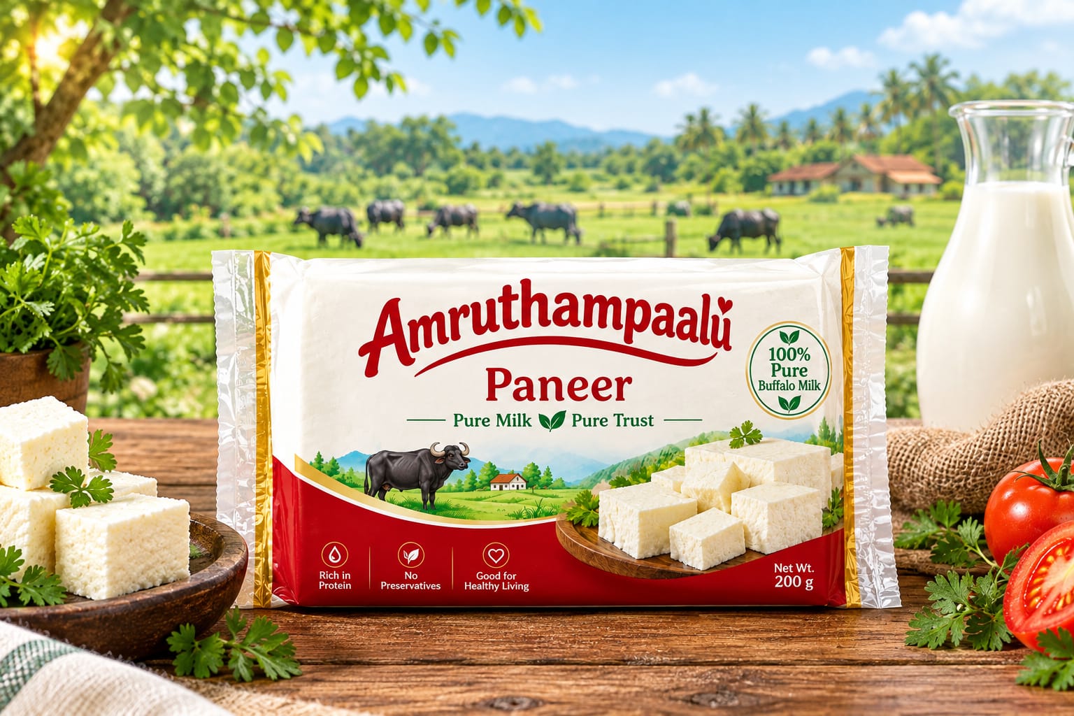 Amruthampaalu fresh paneer
